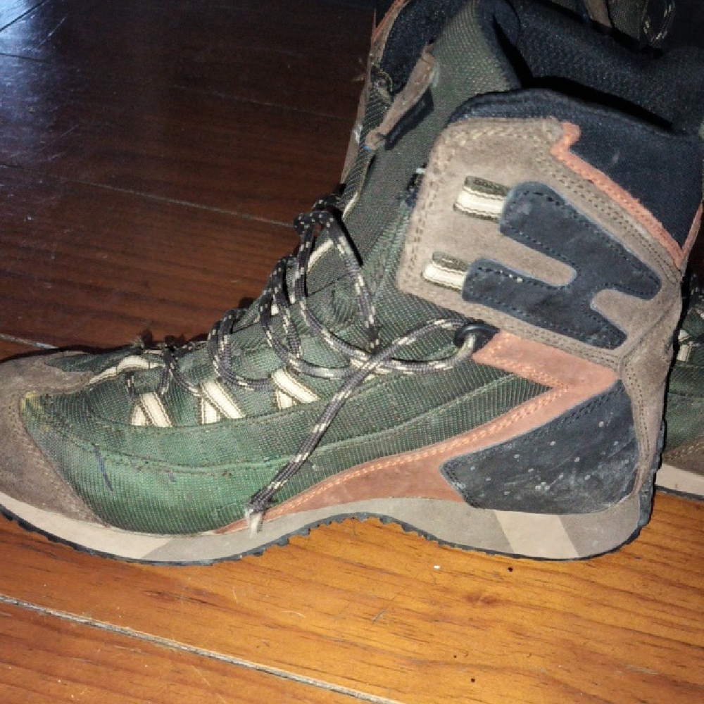 Asolo Men's Green and Brown Hiking Boots - Picture 3 of 7